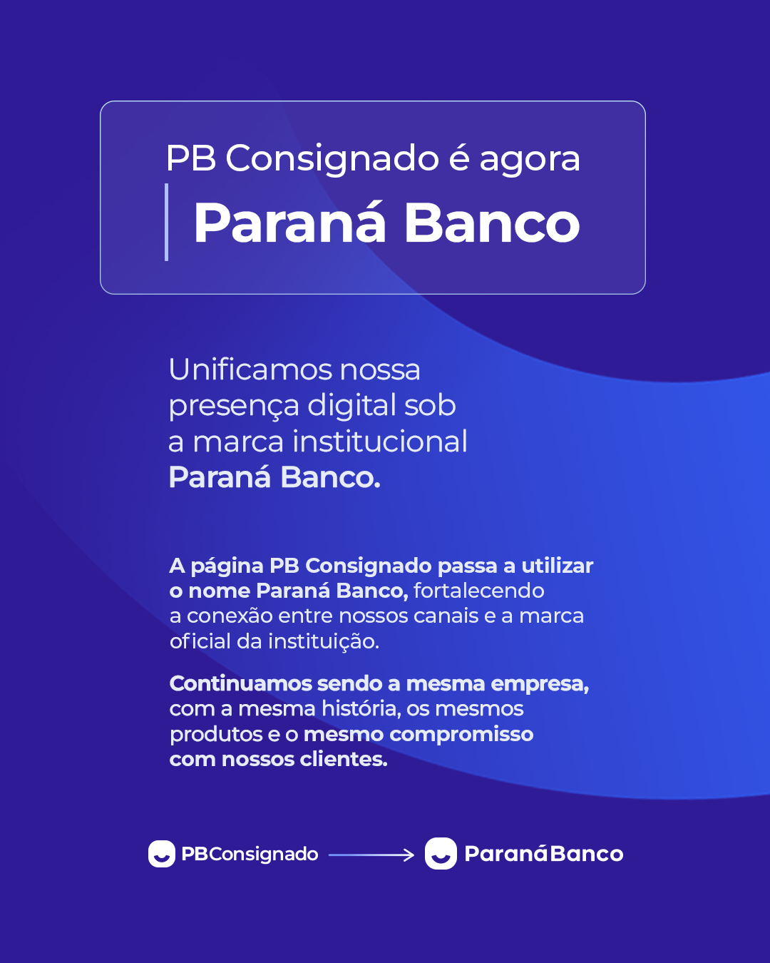 Banner de explicação da marca